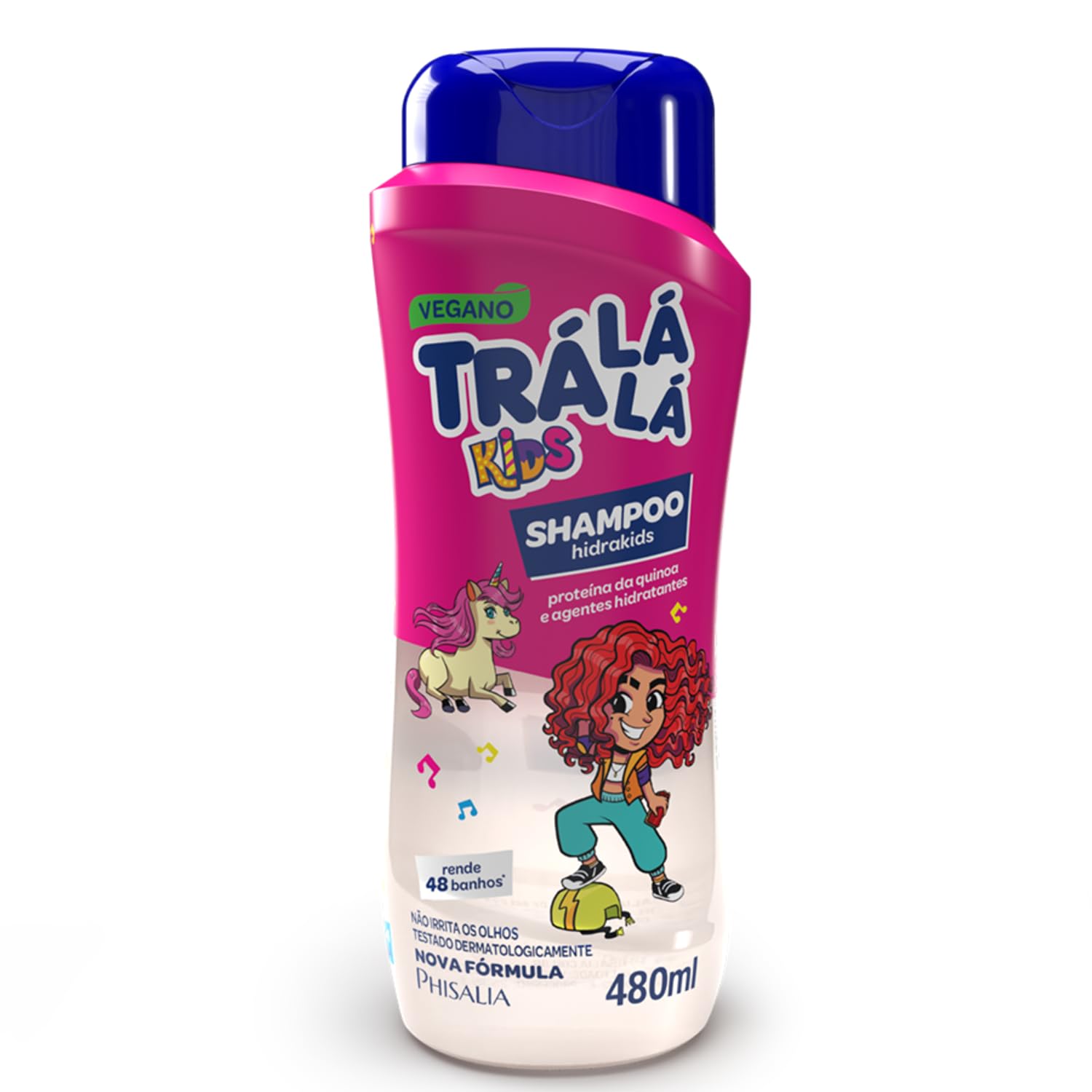 Trá Lá Lá Shampoo Hidrakids Personagem Kids Rosa 480 Ml | Amazon