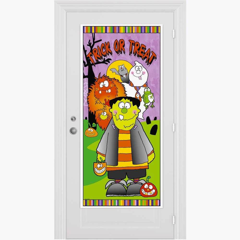 Little Monsters Trick or Treat Door Poster