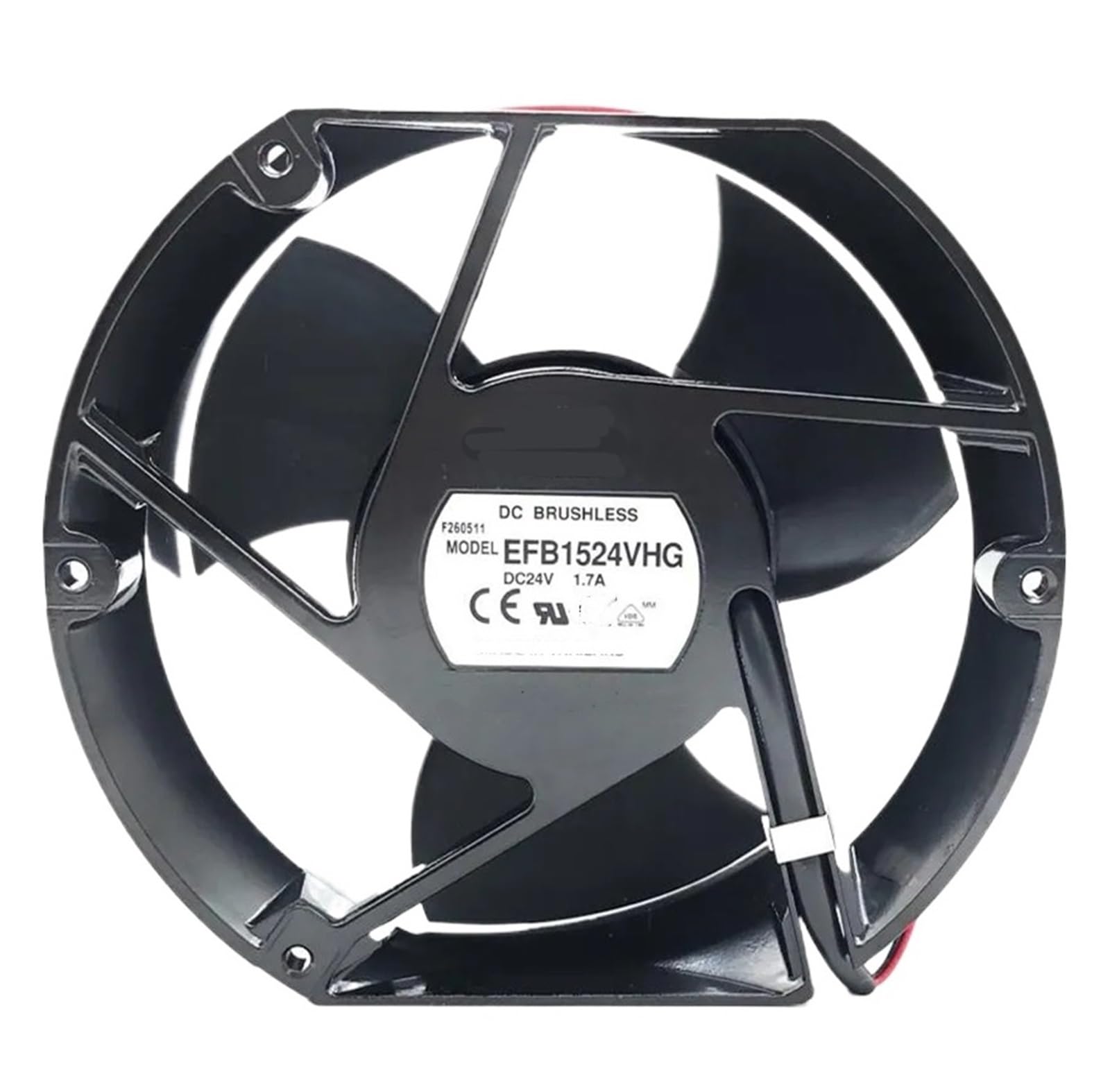 LZIKKGKI EFB1524VHG DC 24V 1.7A 28.1W 4300RPM 17cm 17050 170x150x50mm Cooling Fan(2-Wire)