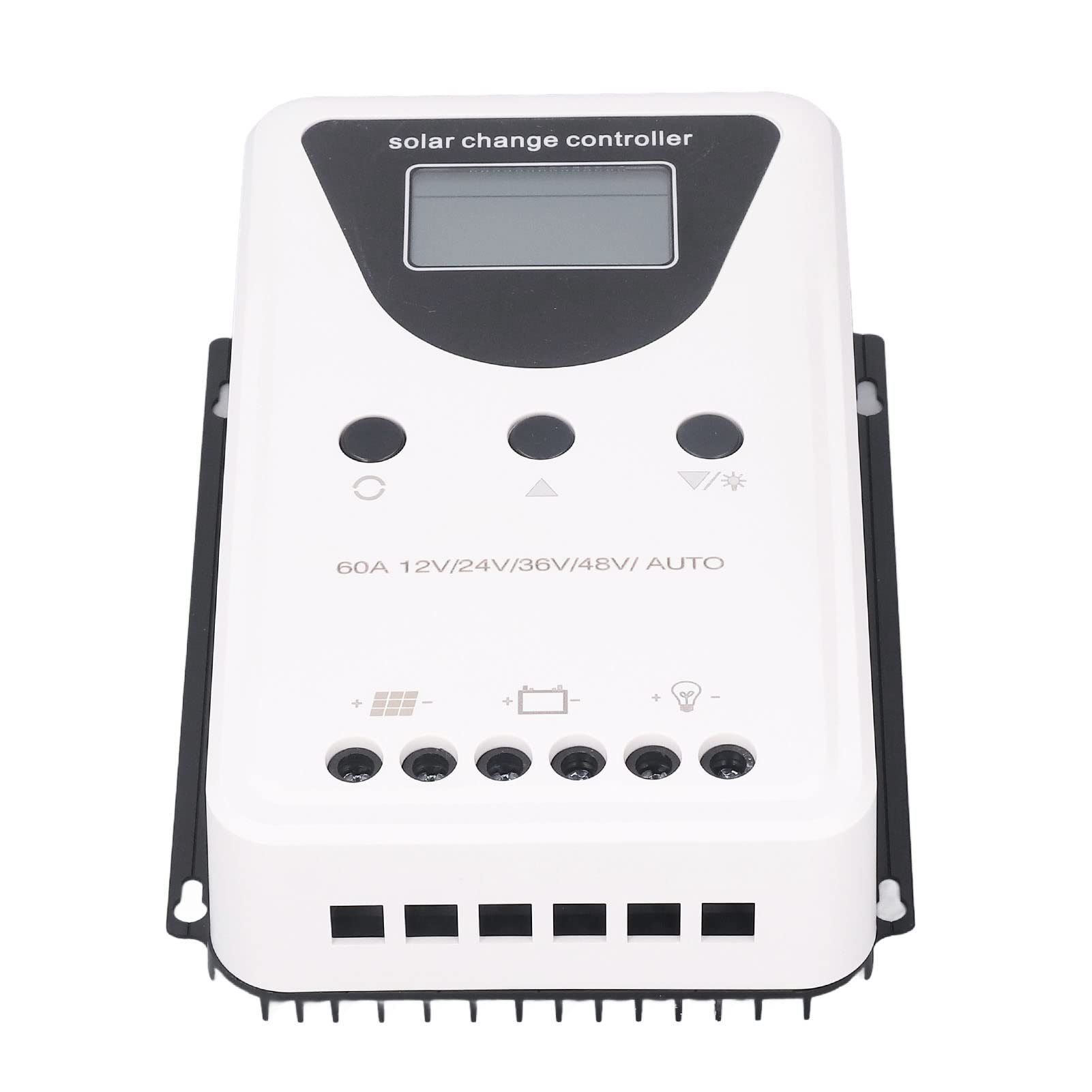 Hilitand Controlador de Carga Solar, Controlador de Panel Solar MPPT ProteccióN del Sistema de DeteccióN AutomáTica Regulador de Panel Solar de Carga Segura (60A)