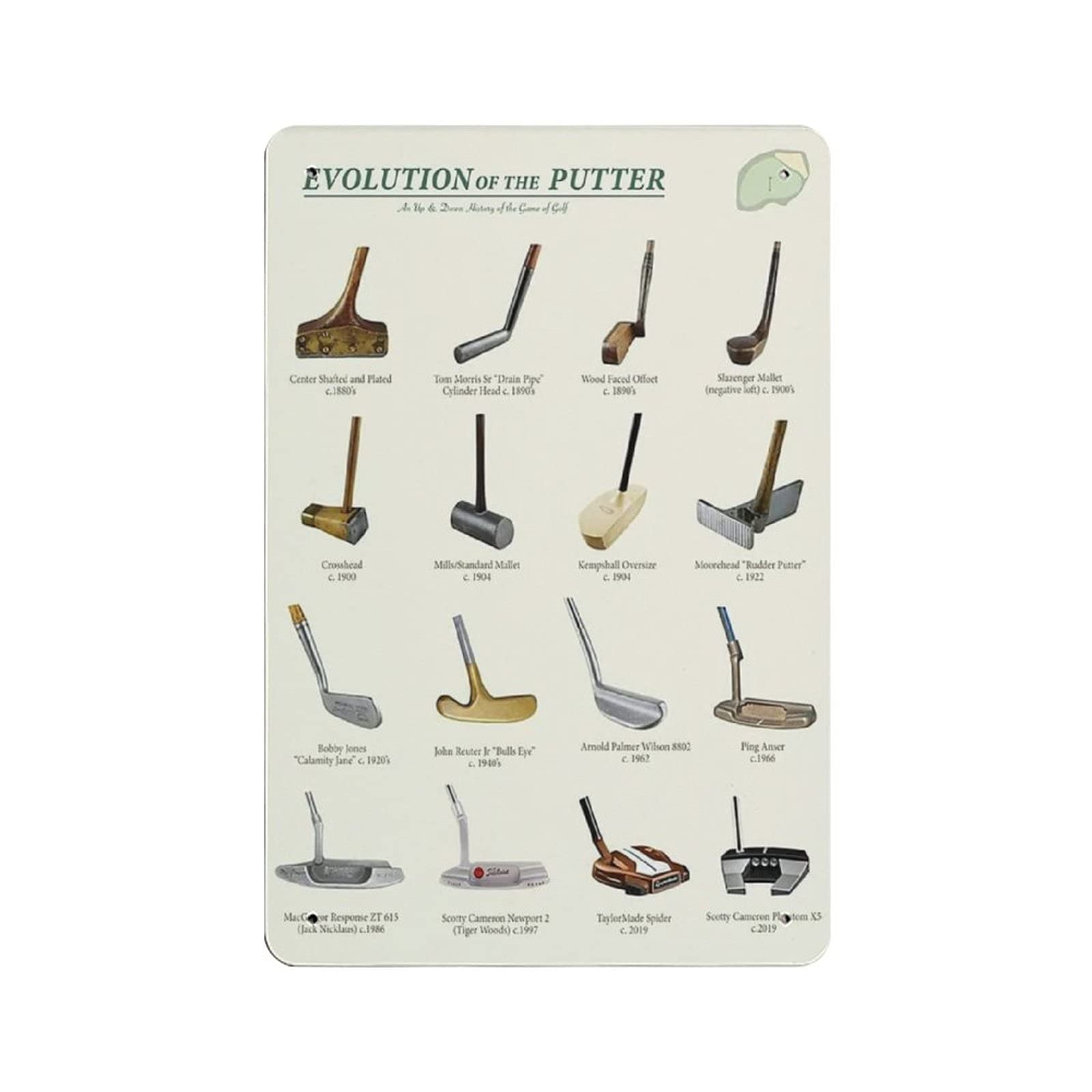 Amazon.co.jp: LALLRI Golf Evolution of The Putter ヴィンテージ