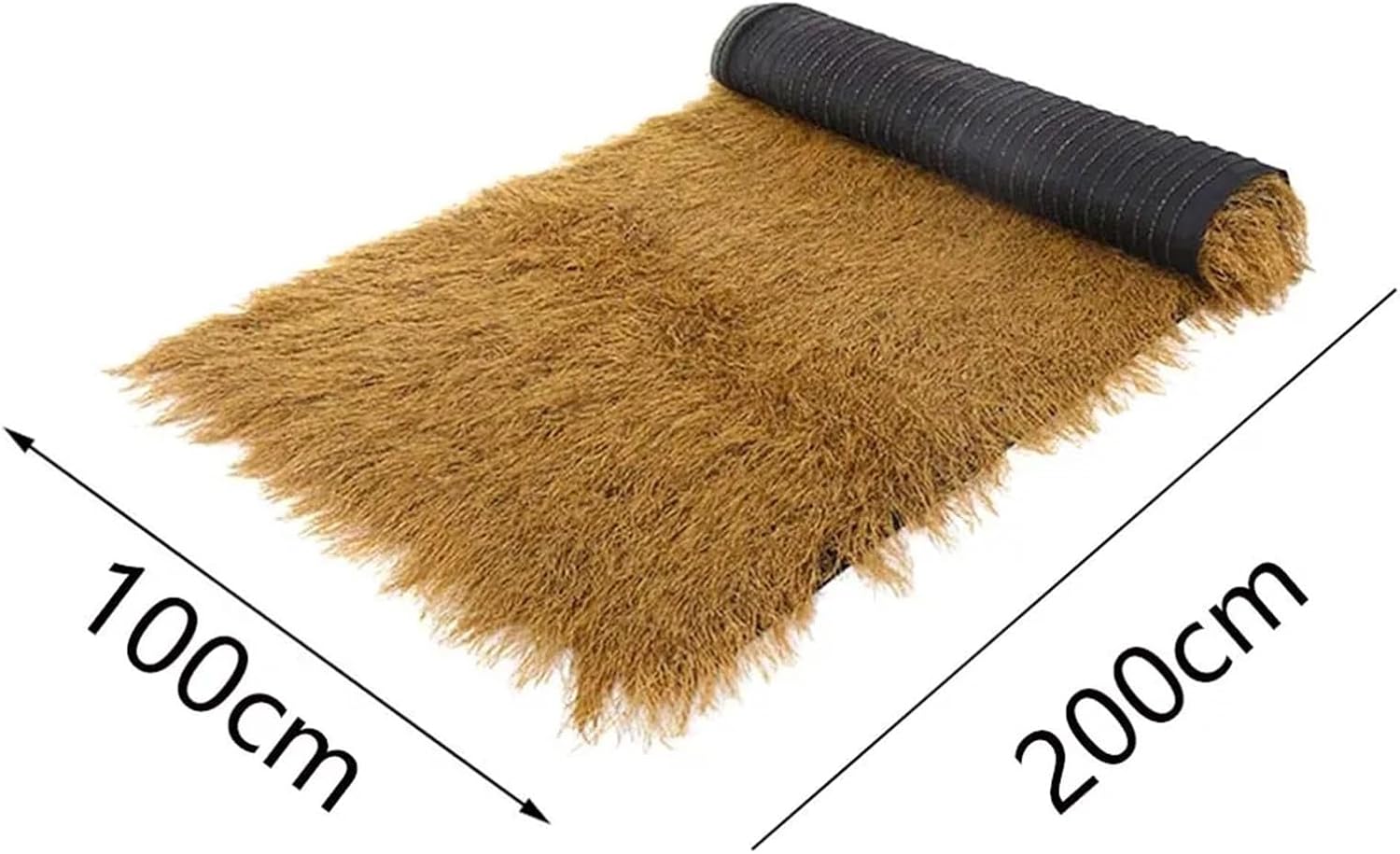 Artificial Thatch Roof Roll Artificial Thatched Roof Roll, Plastic Synthetic Turf for Bars Cottages Gazebos Outdoor Farmhouses and Rooftop Decor