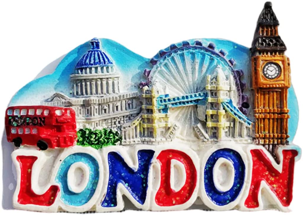London England Britain Fridge Magnet Refrigerator Magnet Decoration Magnet Sticker Souvenir Resin Crafts