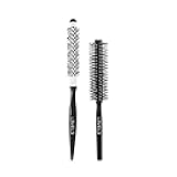 Round Brush Set - Professional and Lightweight Design - Hair Stylist and Hair Dresses - Heat Resistant - Level Three Hair Brush - 2pc
