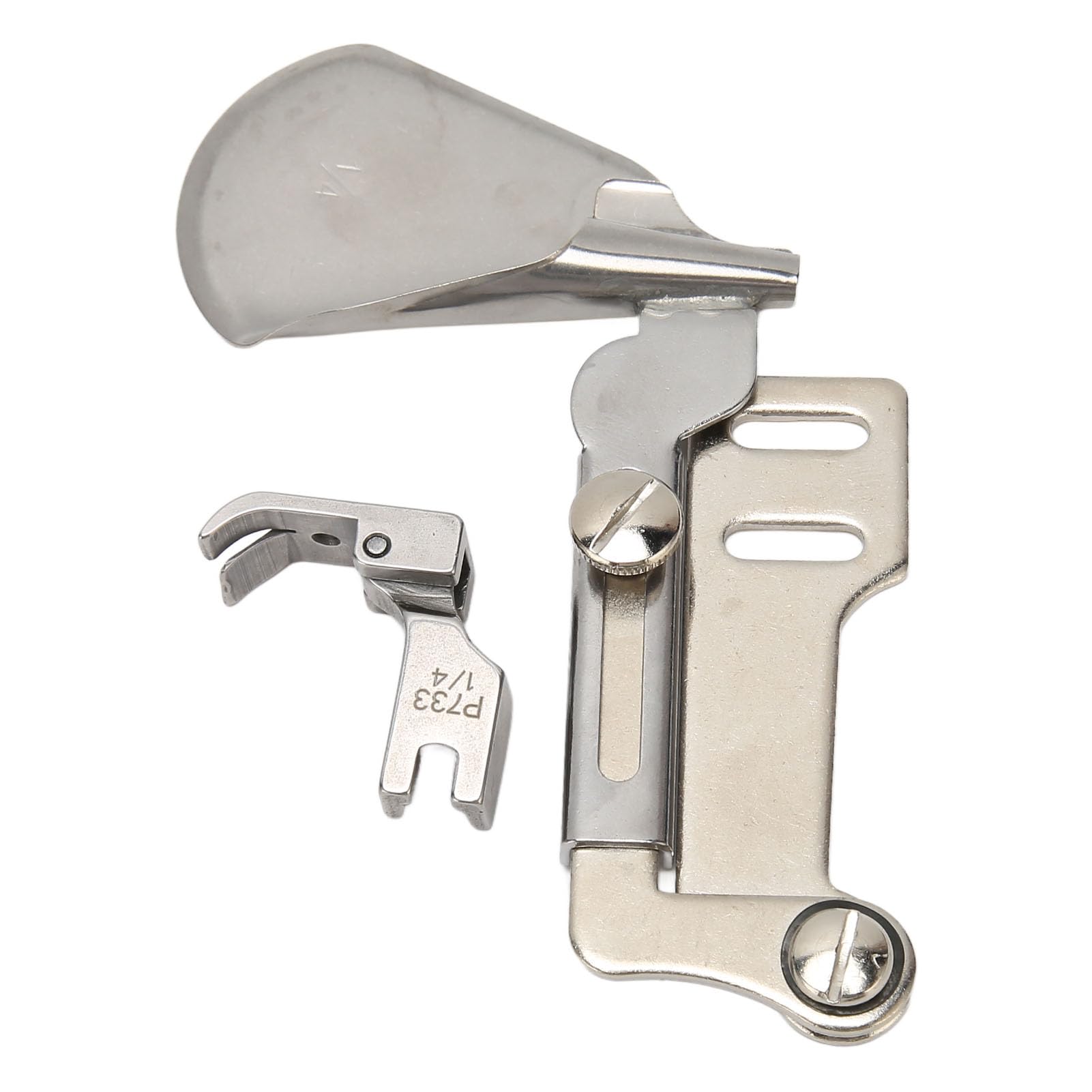 Macchina da cucire in acciaio inox con bordo curvo, attacco per orlatore con piedino per lenzuolo, asciugamani, vestiti, trapunta, bordatura per indumenti, accessori per cucire