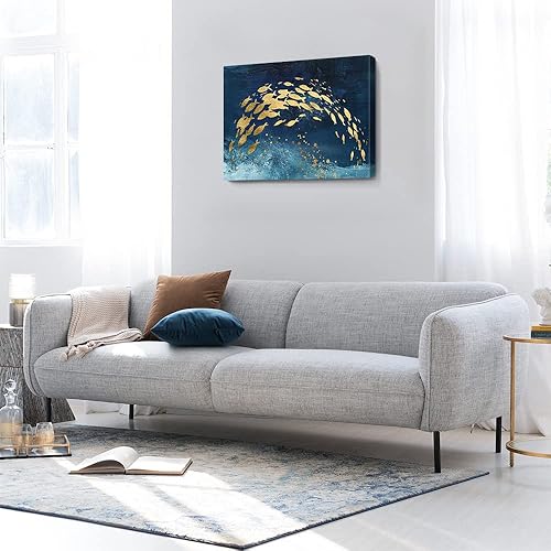 Miniatura 526 de Lienzo artístico para pared, pinturas de arte abstracto, fantasía azul, grafiti colorido sobre fondo blanco; decoración artística moderna para sala