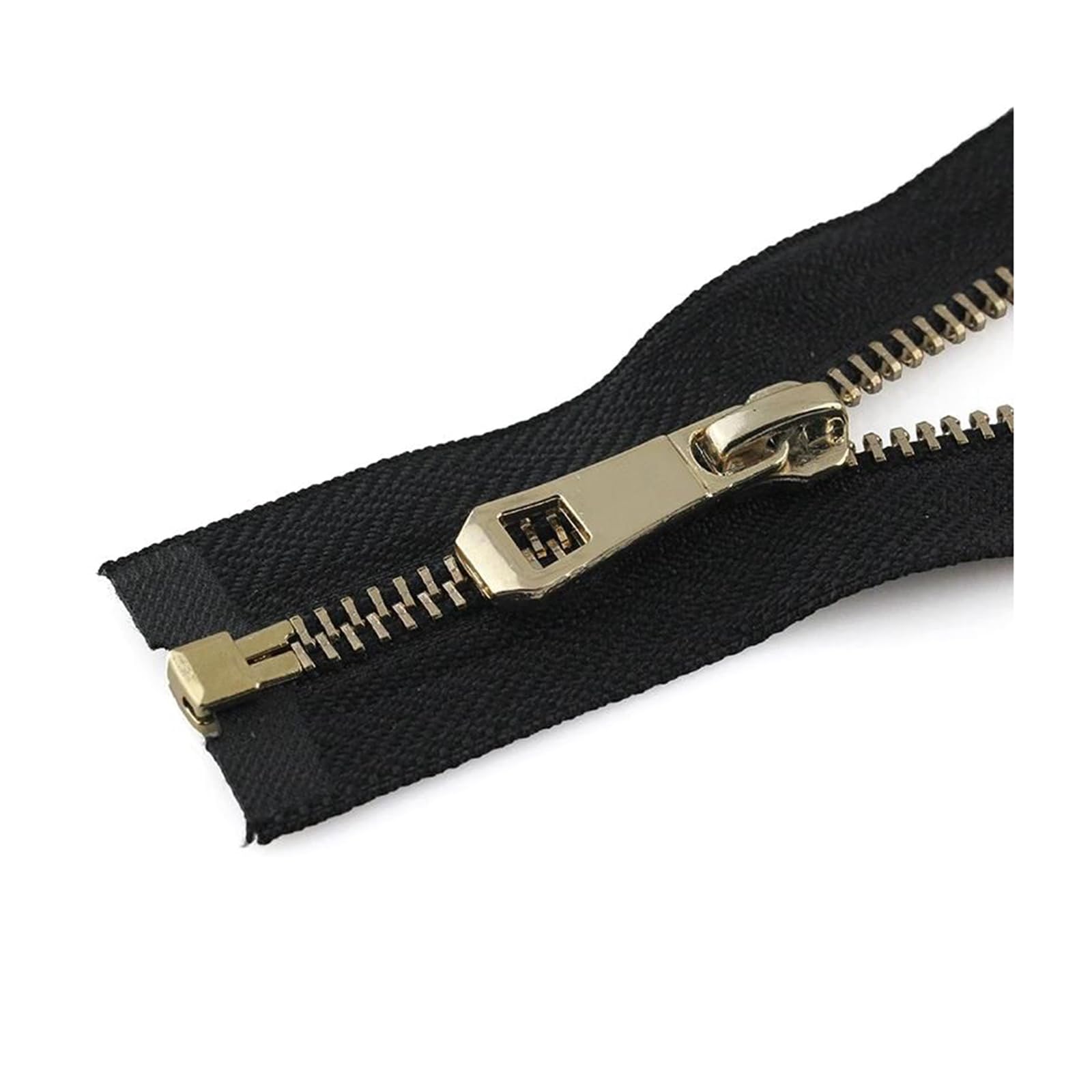 35-85 cm 5# Metal Zipper Open-end Zipper for Sewing Down Jacket Coat Clothing Sewing Accessories, 65cm