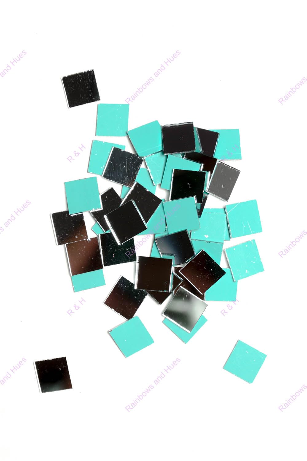 R&H Craft Mirrors Square Shape 100 Grams, for LIPPAN, Mirror, MUD, Craft, Mosaic Art, Home Decorations ETC (2 CM)-image-42
