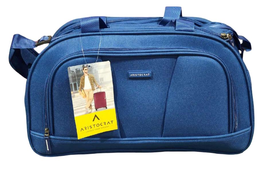 VIP VIP Aristocrat Utsav Polyester Travel Duffle Bag for Men & Women | Lightweight Overnight Weekender Bag with Adjustable Shoulder Strap & Spacious Compartments