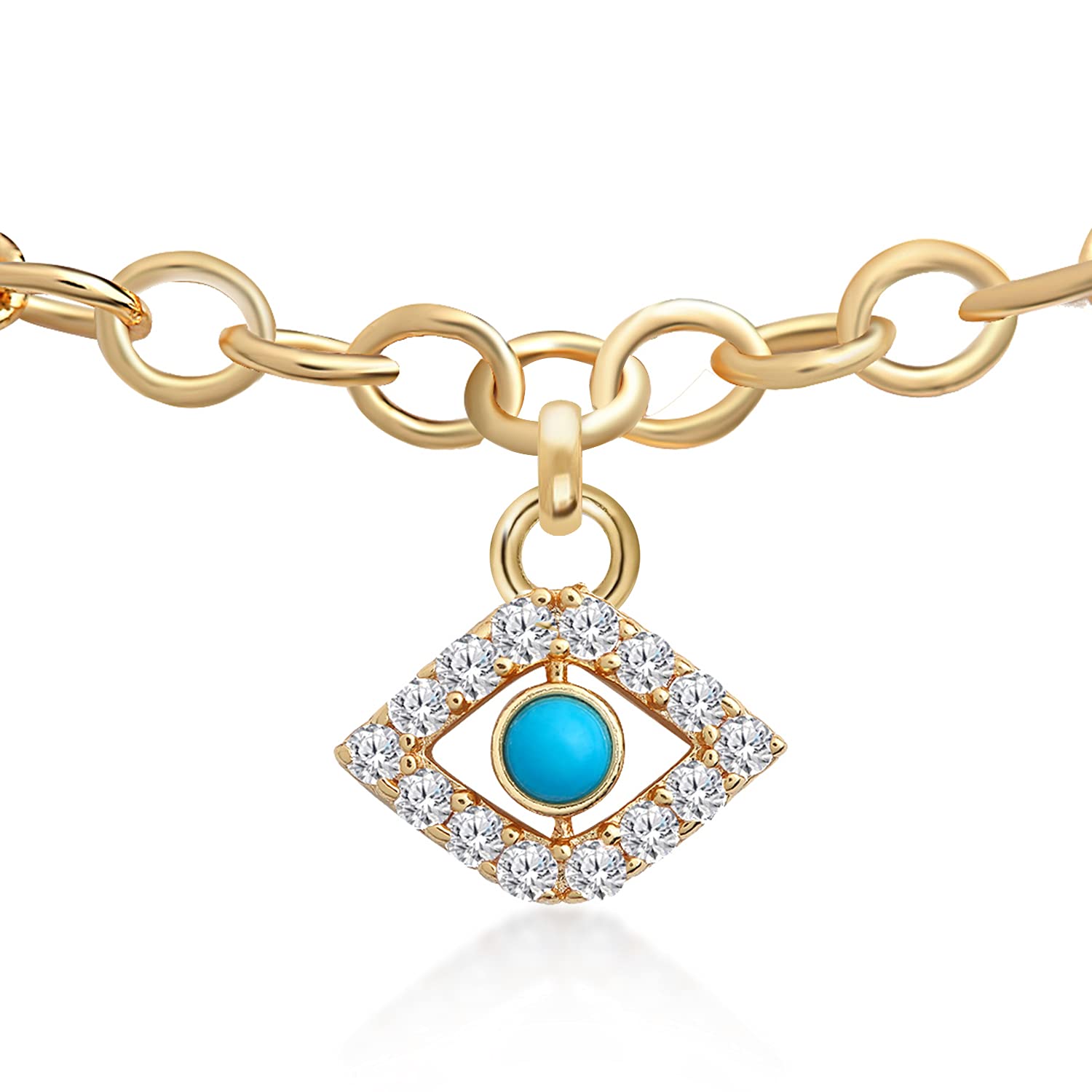 minutiae Anklet With Solitaire Crystal Diamond For Women and Girls-picture-34