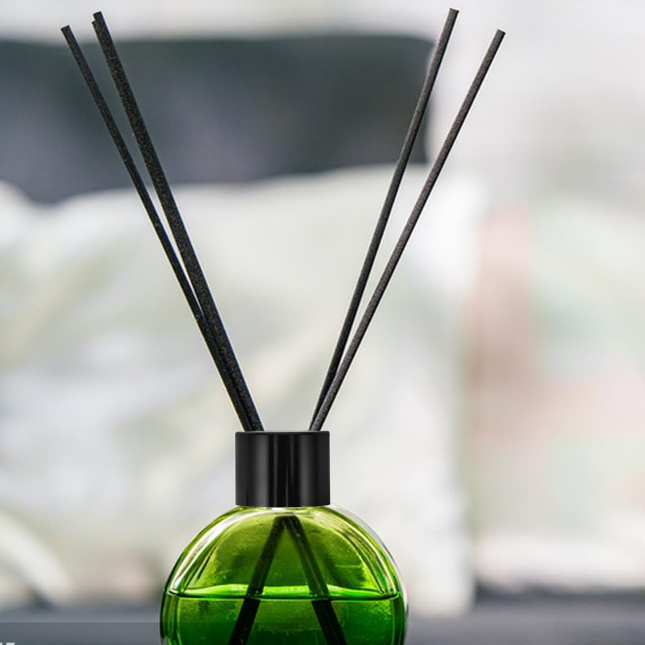 10Pcs Reed Diffuser Bottle Caps Black Replacement Stoppers for Glass Fragrance Diffuser Jars Strong Seal for Aroma for Home Office and DIY Crafts