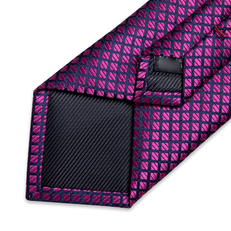Corbata de seda de 8 cm para hombre con set de accesorios miniatura 4