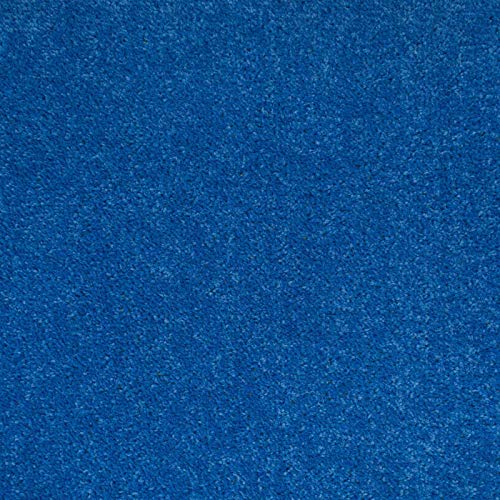 247Floors Quality Feltback Twist Pile Carpet Stain Resistant Cheap (Blue, 3.5m x 4m / 11ft 5 x 13ft 1)