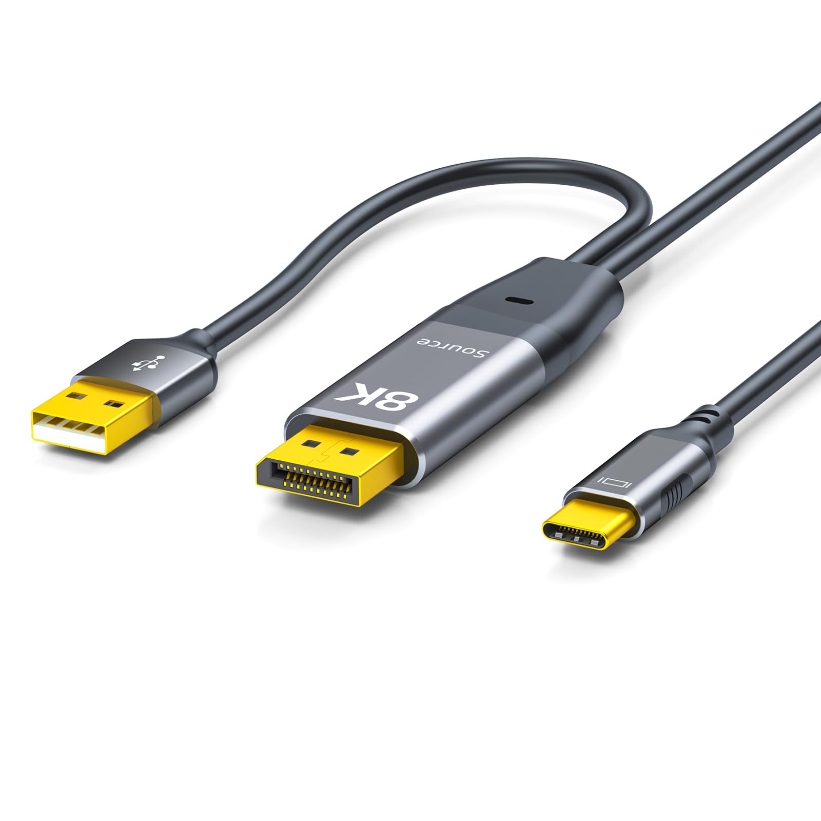 Amazon.com: NEXHYPE DisplayPort to USB-C Cable 8K@60Hz, DP to Type