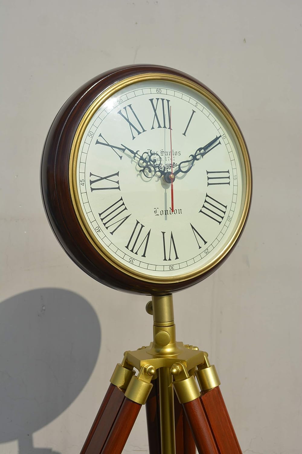 Moderne Standuhr, Vintage, Holzstativ, Standuhr, Eckständer, Schlafzimmer, Wohnzimmer, Bodenuhr, dekorative Uhr