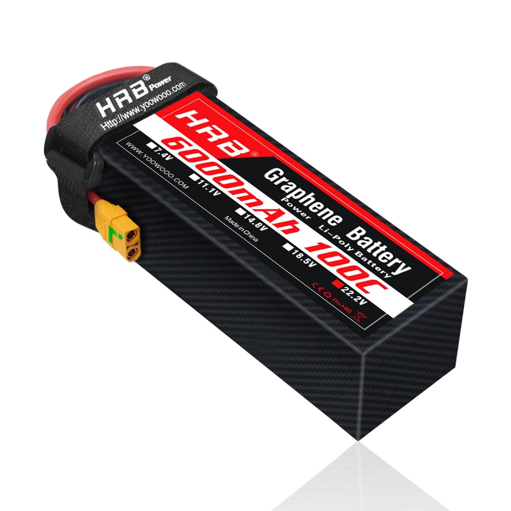 Batería LIPO 6S 22.2V DXF 7000mAh 100C | 2 Paquetes Con Conector XT90 | Para Drones, Coches RC, Helicópteros Y Aviones | Alta Potencia Y Duración