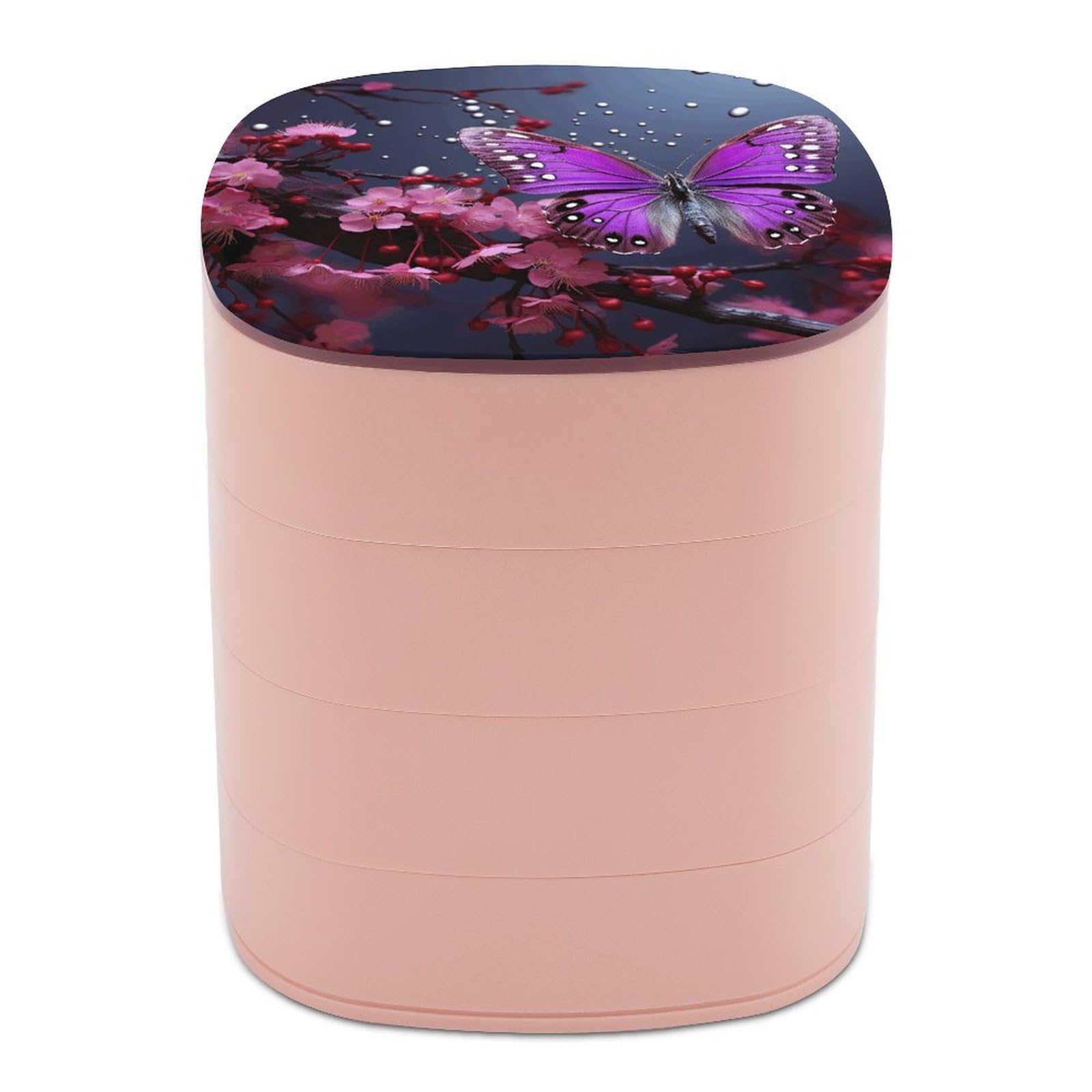 Boîte à bijoux papillon violet prune, l'idée cadeau idéale pour ranger ses colliers