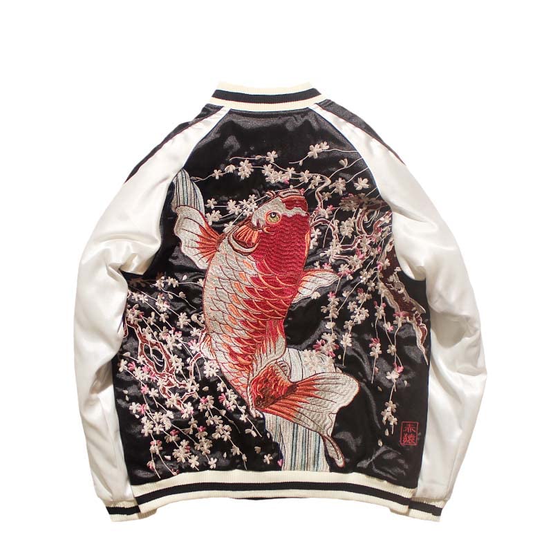Chaqueta de béisbol bordada para tus salidas casuales y noches frías de invierno