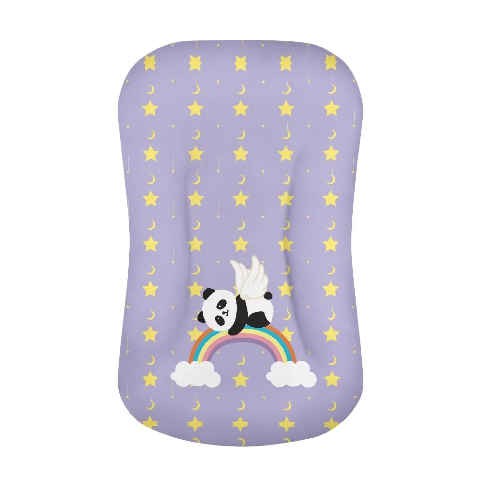 Kathyboom Cute Panda Baby Lounger Cover Ultra Soft Baby Nest Pillow Cover Protective Covers for Newborn Baby Boys and Girls