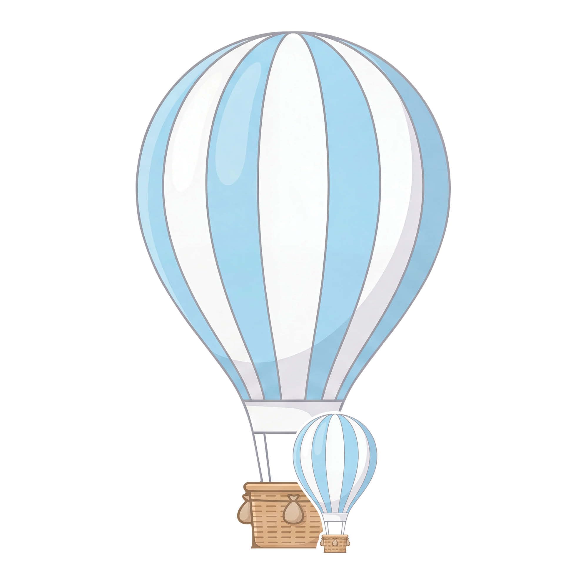Star Cutouts SC4863 Blue Hot Air Balloon Cardboard Cutout 92cm – Party Decoration, Baby Shower Display & Photo Prop