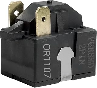 PTC Refrigerator Starter Compressor Relay P6R8MD OR1107 Replacement for LG Magic Chef Refrigerator Dehumidier (2 Pin)
