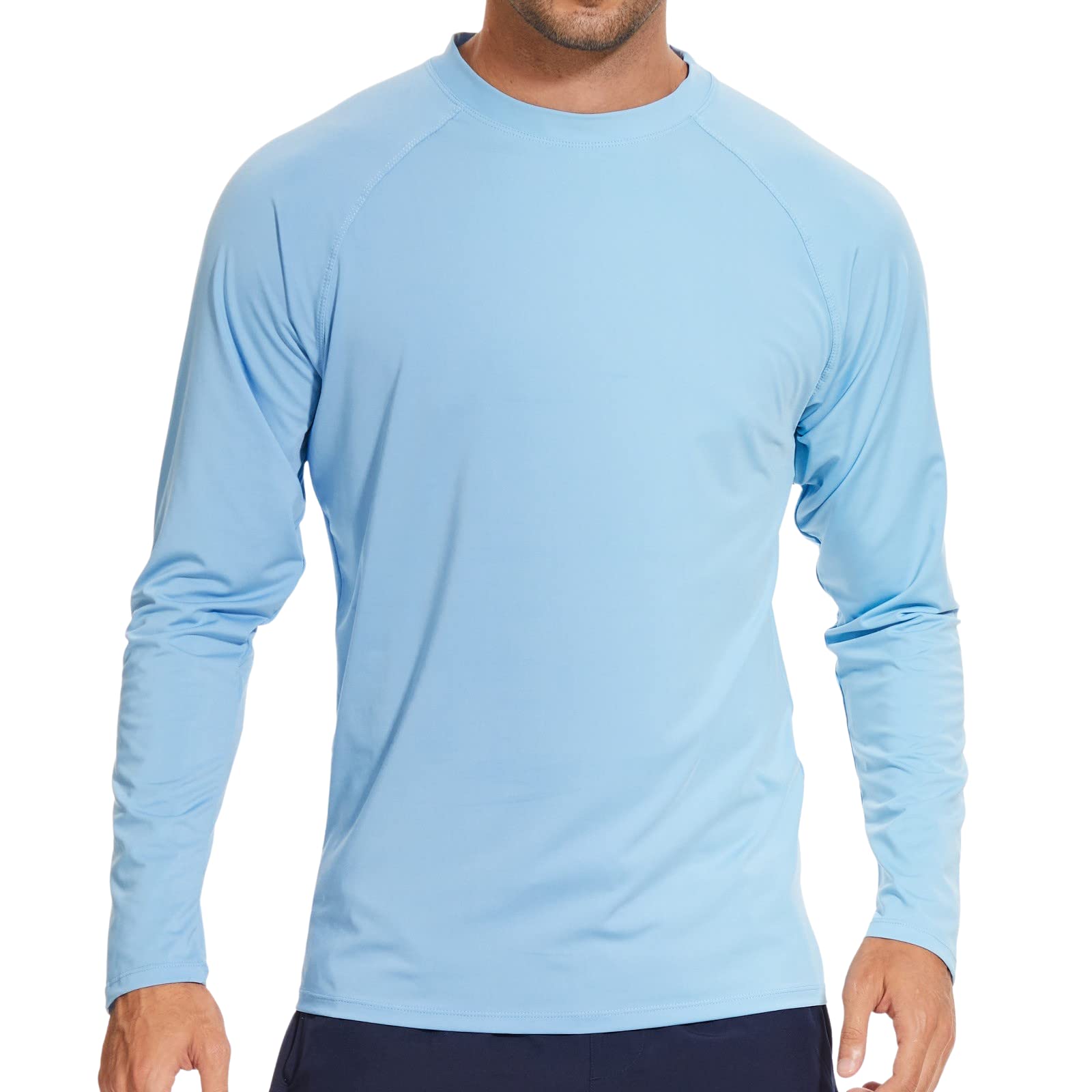 Arcweg UV-Schutz T-Shirt Herren Rashguard UPF 50+ Langarmshirt Sommer Tshirt Strand Schnell Trocknend Leicht Badeshirts Surfen Angeln Wandern Top