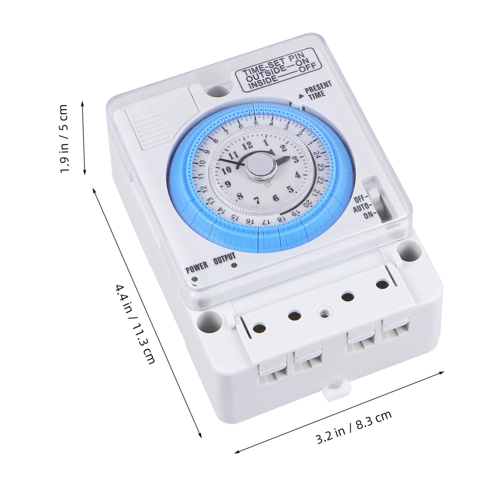 Temporizador Mecánico para Cocina Portátil y Fácil de Limpiar Diseño Simple en Color Blanco, Adecuado para Uso en Pasteles y Cocina Doméstica