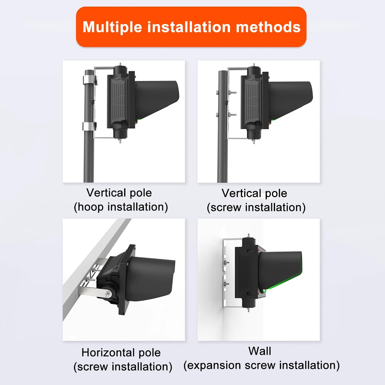 Lampa Ścienna z Sygnalizacją Świetlną, Czerwona/Zielona, ​​2 w 1, Światło Sygnalizacji Świetlnej, AC100-240 V, Oświetlenie Przemysłowe do Rampy Załadunkowej, Plug and Play, Sterowanie Przycis