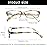 Henotin 5-Pack Reading Glasses Blue Light Blocking Anti Eyestrain Computer Reading Glasses for Women and Men Readers (Mix Color, 1.00)