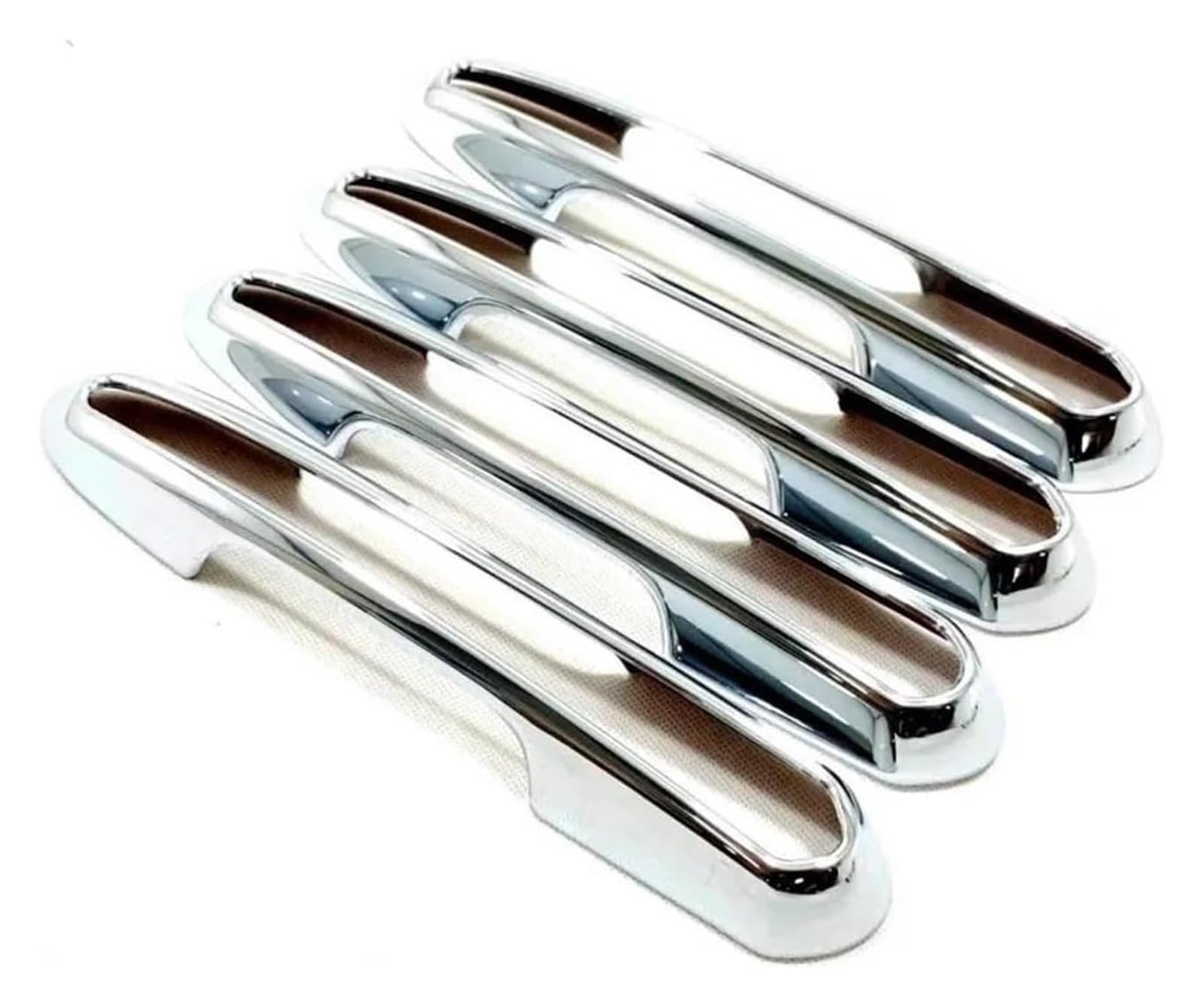 QWQTHGS Car Exterior Door Handle Cap for Toyota RAV4 XA50 Hybrid 2019-2023 Exterior Part Stickers Accessories Car Door Bowl Handle Cover Trim(Chrome,C)