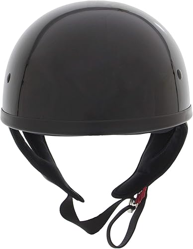 Miniatura 3 de Outlaw Helmets T68 - Casco de motocicleta negro brillante para hombres y mujeres, aprobado por DOT, unisex, para adultos, para bicicleta, scooter,