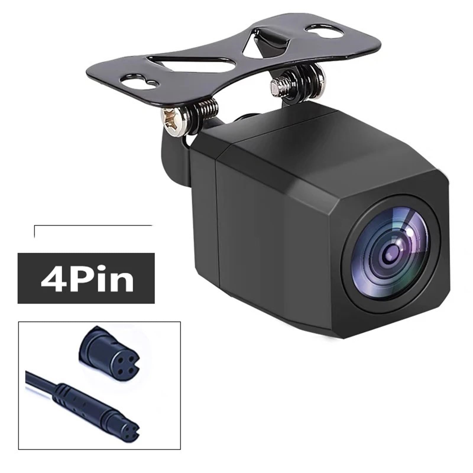 Pomoc przy parkowaniu Kamera cofania z kolorowym obrazem 4-pinowym 1080P noktowizorem, wodoodporna i antystukowa noktowizyjna Kamera cofania(Single camera)