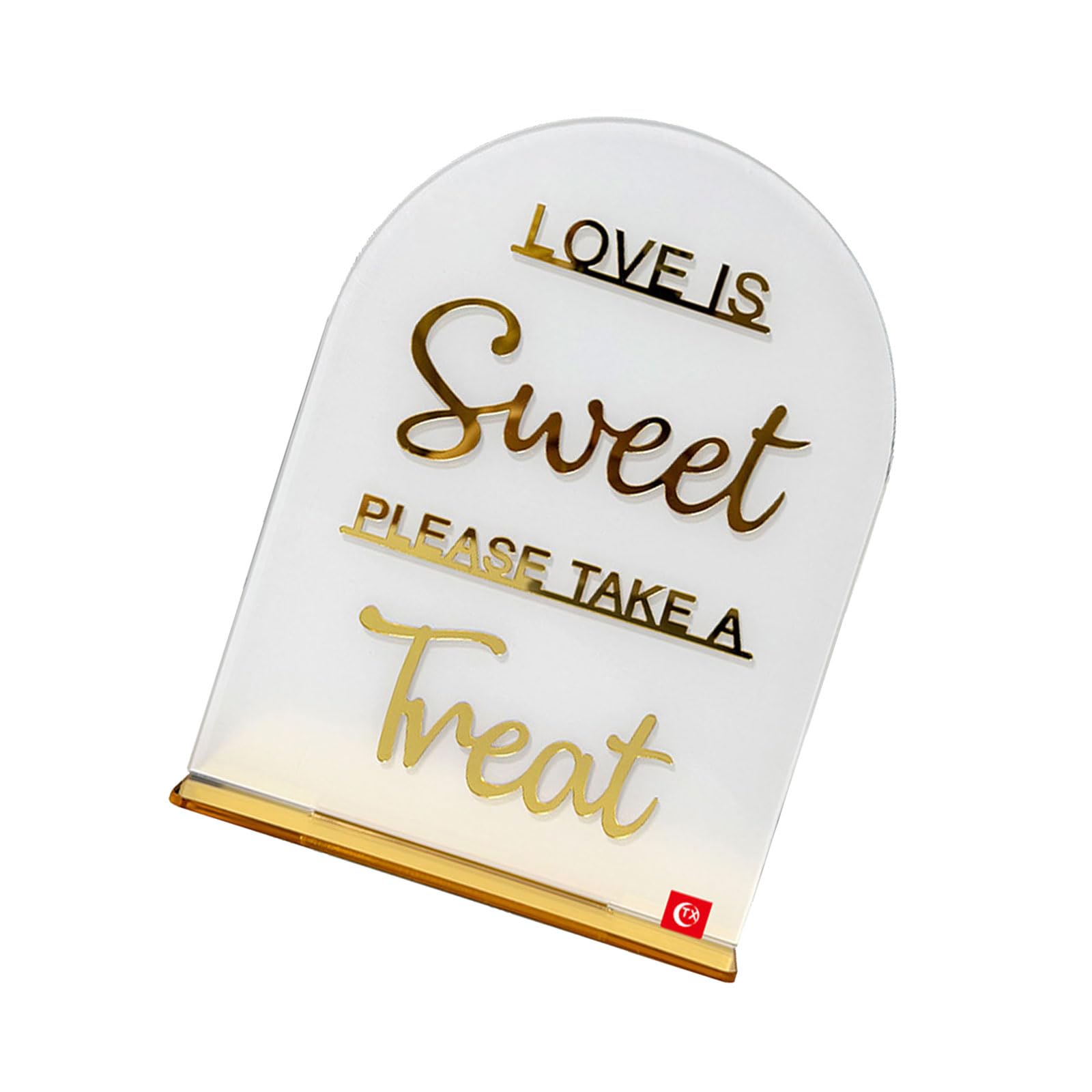 Wedding Signs Dessert Signs for Wedding Arched Acrylic Table Top Sign for Engagement Event Party Table Acrylic for Reception