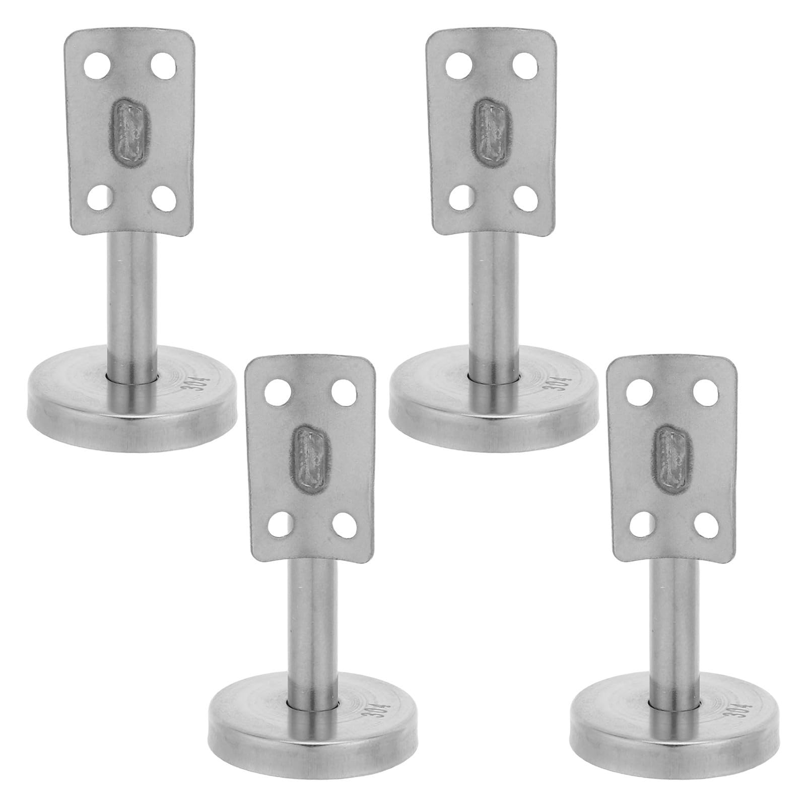 Soportes de pasamanos acero inoxidable para instalar barandillas fijas en escaleras y rampas