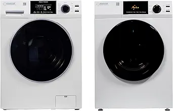 Equator Deluxe Washer & Vented Dryer Laundry Set – 1.9 cu.ft Front Load Washer + 4 cu.ft Sensor Dryer, 110V Side-by-Side Laundry Pair – Efficient Home Washer & Dryer Combo