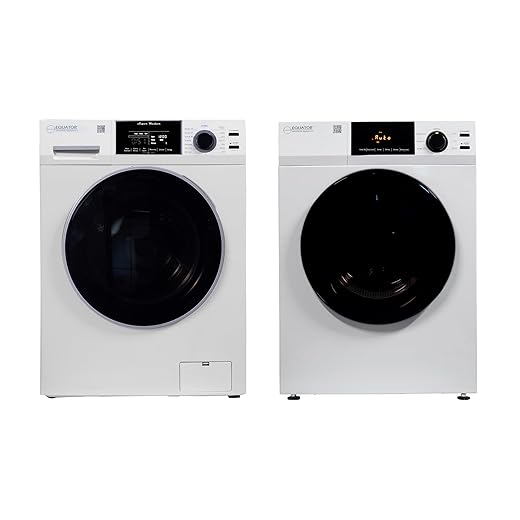Equator DELUXE Matching LAUNDRY SET 110V Washer 1.9 cu.ft + Vented Sensor Dryer 4 cu.ft (Side by Side)