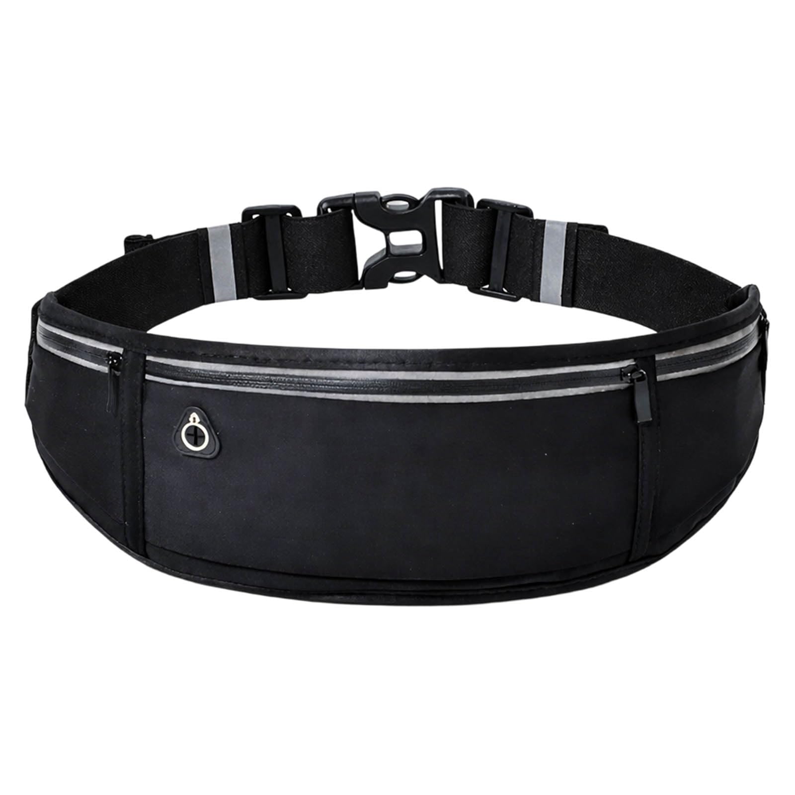 Running Belts for Women, Adjustable Running Waist Belt with Reflective Safety, Multi-Pocket Organisation for Running Phone Storage, 16 Cm X 12 Cm X 2.4 Cm Dimensions