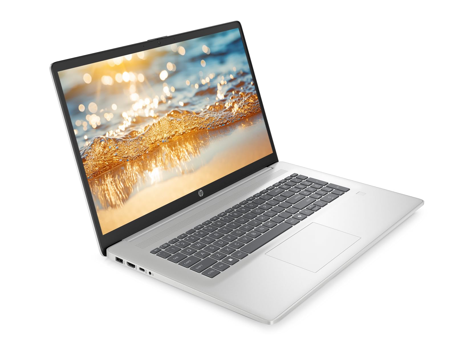 HP 17.3" Touchscreen Business Laptop Computer, Intel 12-Core Ultra 7 255U, 16GB RAM 1.5TB Storage (1TB SSD+512GB Docking Set), Fingerprint Reader, Backlit Keyboard, Windows 11, NLY Earphones, Silver image 2