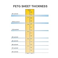 Vista 2 de Superior Graphic Supplies PETG - Láminas de plástico transparente de plexiglás de 48 x 48 pulgadas, 30 mil (0.030 pulgadas) de grosor
