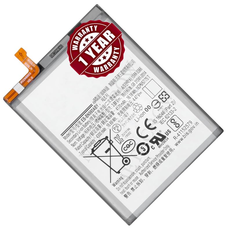 Image of Original EB-BN980ABY Battery Compatible for Samsung Galaxy Note 20 (4G /5G) - (4300mAh) - 1 Year Warranty BC45