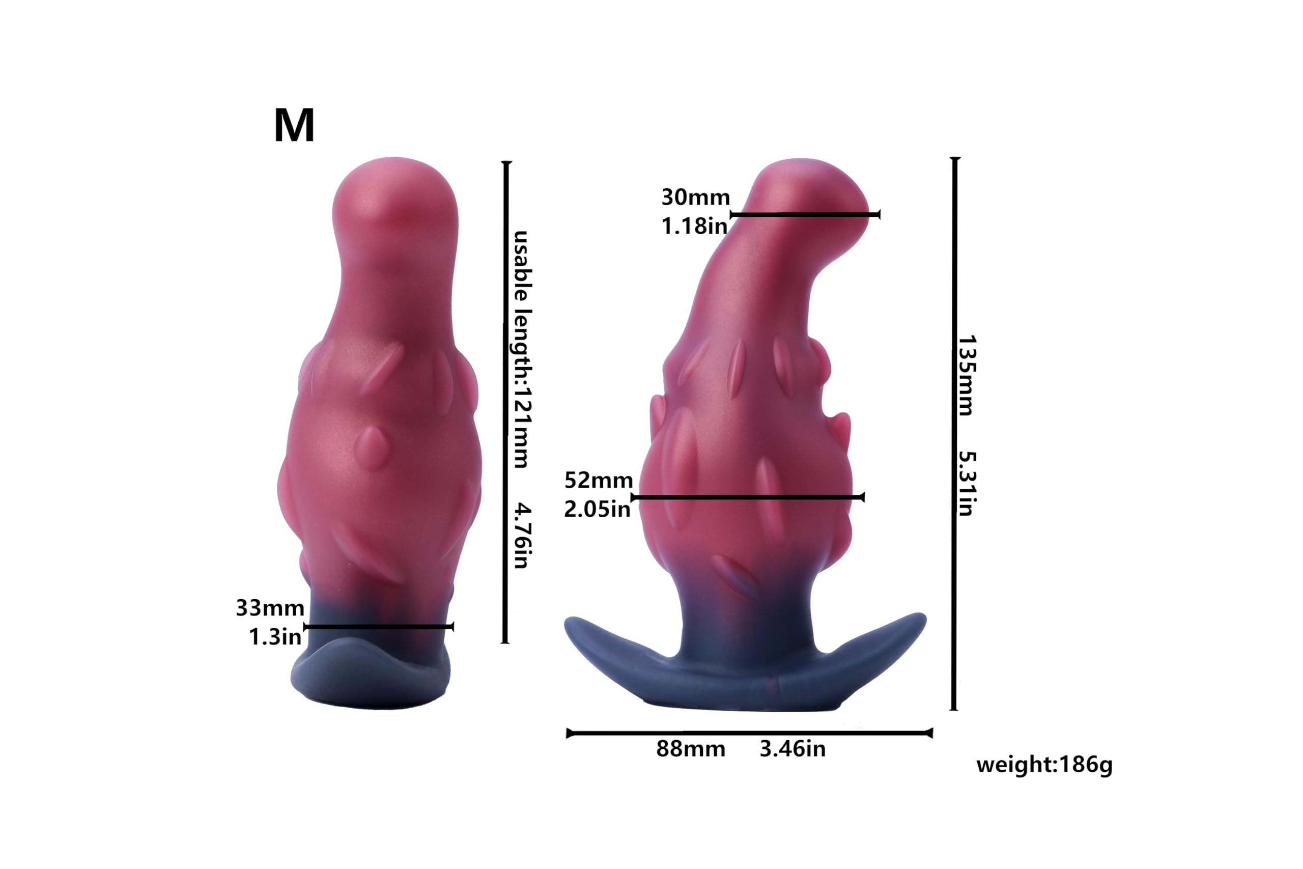 Amazon.com: 5.31" Large Butt Plug Dragon Fruit Shape Anal Sex Toy, Huge Anal  Plug Prostate Plug Big Silicone Butt Plug Trainer, Anal Plug Wearable Soft  Long Anal Dilator for Beginner Advanced Men