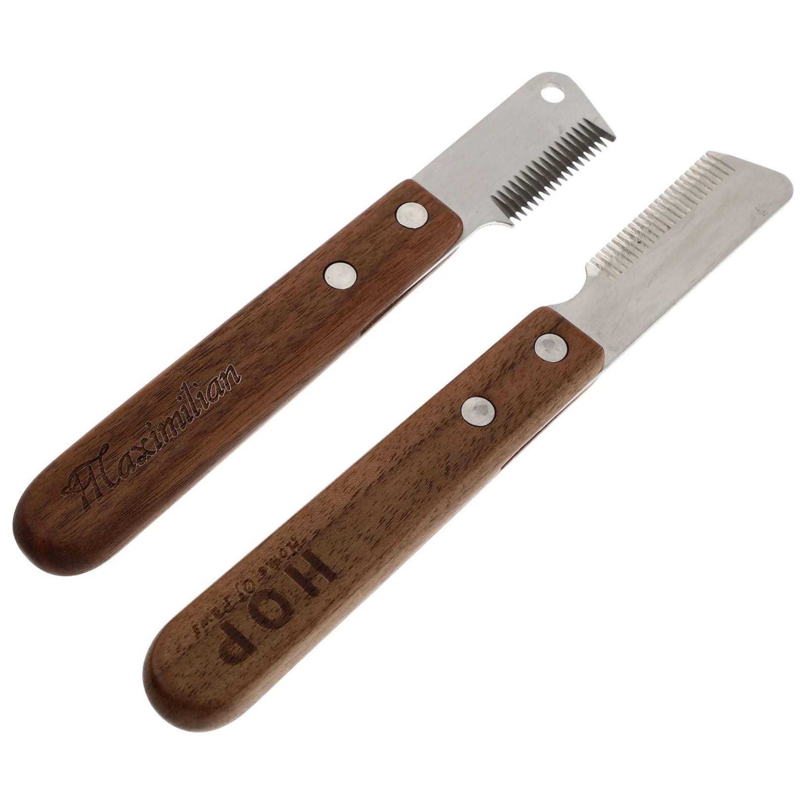 SUPVOX 2Pcs Pet Undercoat Rakes Ergonomic Pet Grooming Combs for Shedding Dematting Lightweight Design for Types for Thick Wired Hair Pet Supplies