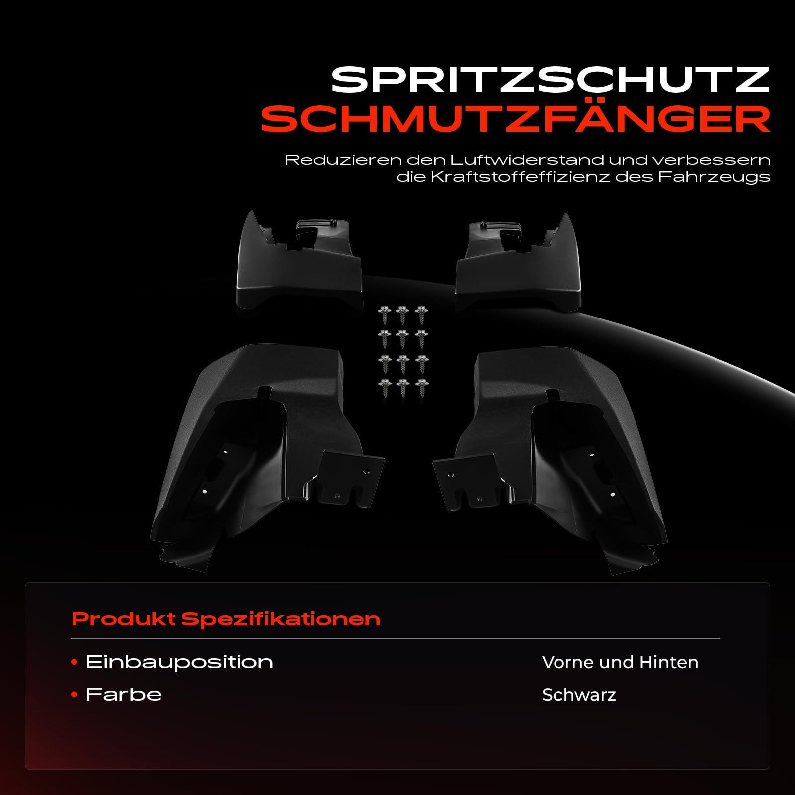Frankberg 4x Schmutzfänger Spritzschutz Vorne Hinten Replace# 9068820204