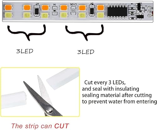 Miniatura 9 de 2 tiras de luces LED para automóvil, tubo de tira de superficie de faros DRL multicolor, luz de circulación diurna para capó exterior, señal de giro