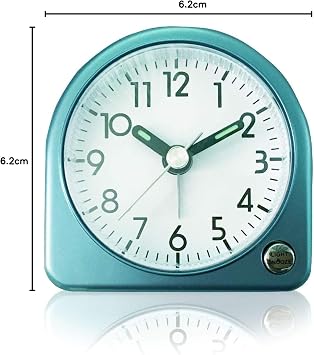 TFA TFA60.1020.06 Elektronik Mini Alarm Saat Aydınlatmalı, Mavi