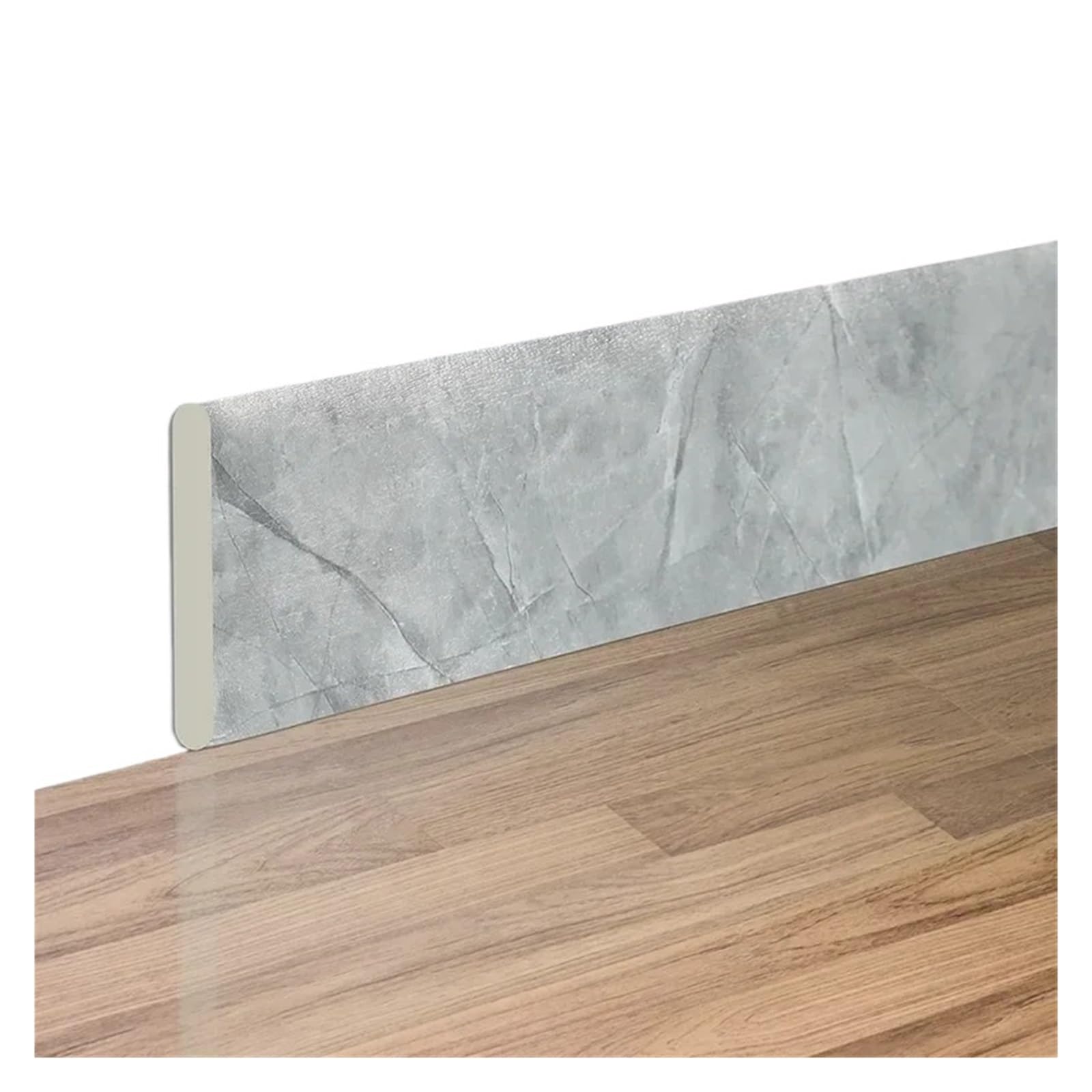 Waterproof Skirting Board 2M Waterproof Enclosure Self Adhesive Skirting Line 3D Wall Sticker Thickened Anti-Collision Decoration Corner Bathroom(Earl Grey)