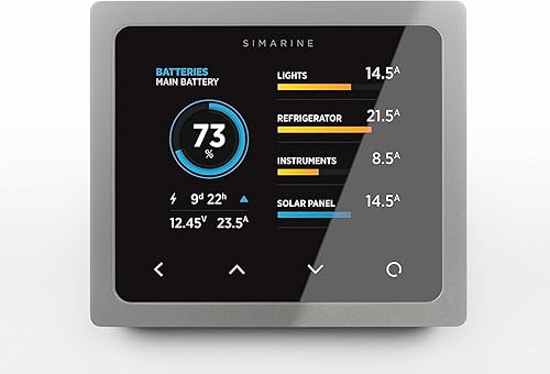 Miniatura 10 de Simarine Pico Blue - Juego de sistema de monitor de batería, multivoltaje, compatible con batería de plomo y litio, monitoreo de tanque, derivación