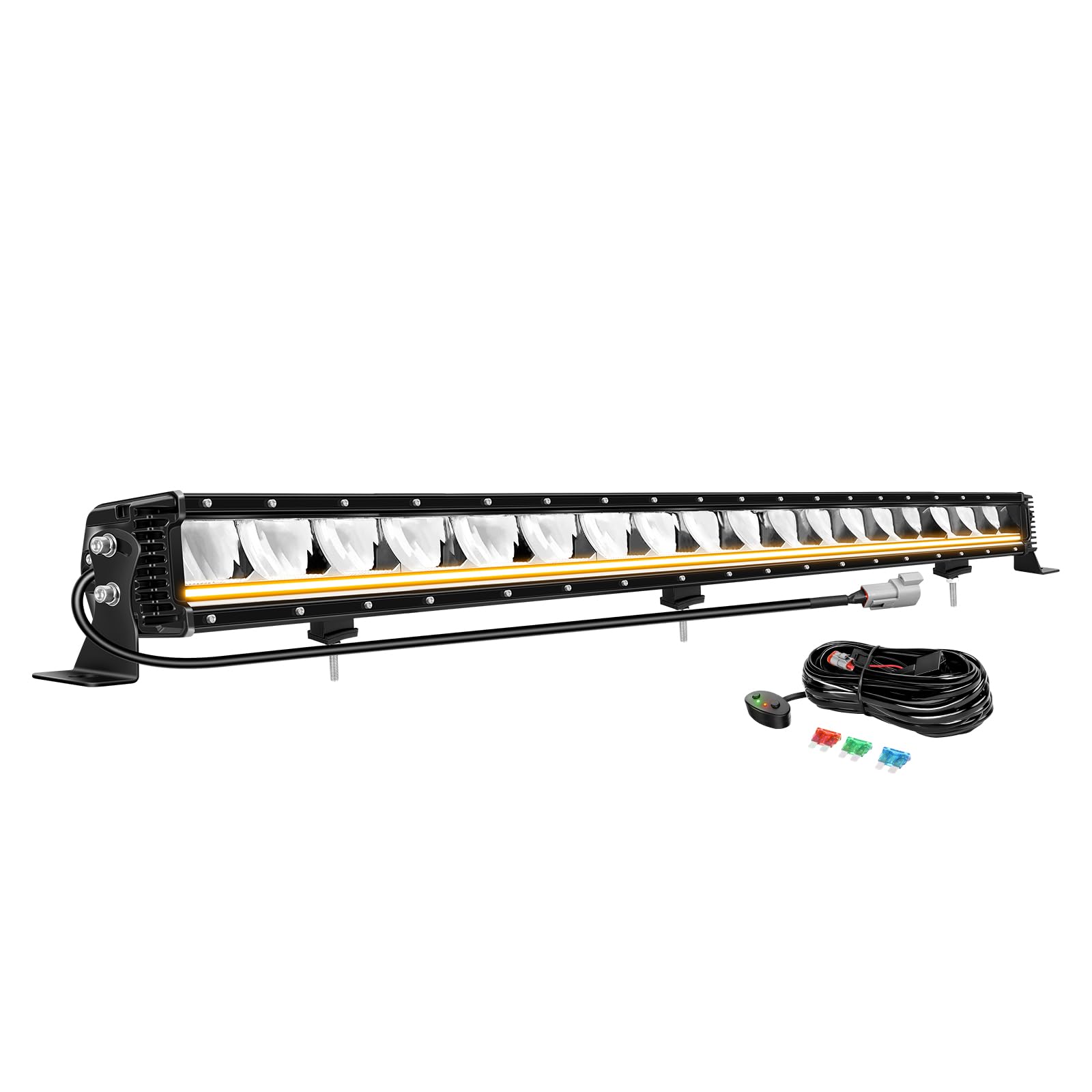 Willpower Led Lichtleiste Balken 12V 24V 34" 120W für Auto Offroad KFZ