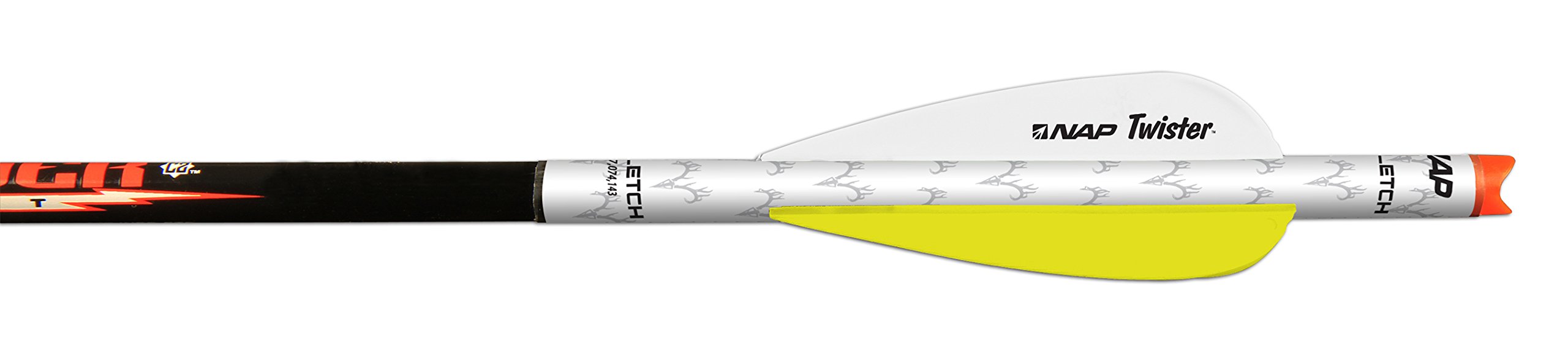 New Archery Products Quikfletch Twister 3-Inch 3-Vane Easy-to-Use Stabilizing Fletching for Increased Accuracy of Crossbow Bolts - 3 & 6 Pack Available