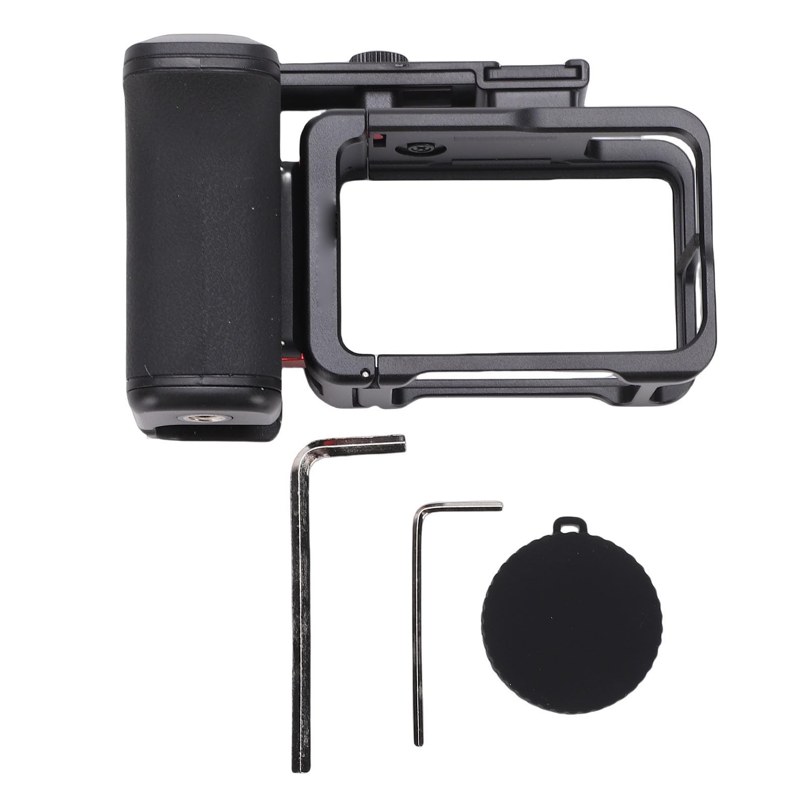 Sxhlseller Kit Impugnatura per Fotografia di Strada per 5 Pro 4 3, Impugnatura Ergonomica Antiscivolo e Gabbia in Lega di Alluminio con Sgancio Rapido Magnetico, per Fotografia All'aperto e